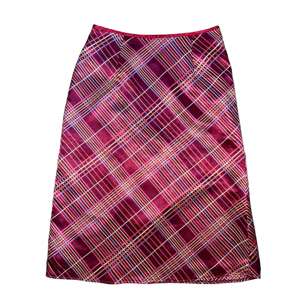 Japanese Elle Satin Midi Skirt